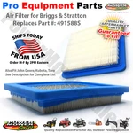 Flat Air Filter For Briggs & Stratton Engine / 399959 491588S 5043. Fixed Price $11.99.