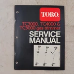 Toro TC3000 TC4000 TC5000 Gas Trimmer Service Manual 1987 Book String Repair. Fixed Price $29.99.