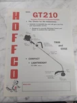 Hoffco GT210 Gasoline Powered Grass Trimmer Sales Brochure Information Sheet. Fixed Price $15.32.