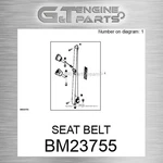 BM23755 Seat Belt Fits John Deere (surplus Open Box). Fixed Price $225.42.