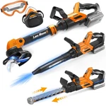 3-IN-1 Kids Garden Tools With Lights And Sounds, Weed Wacker Toy, Leaf Blower.... Fixed Price $66.41.