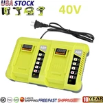 Dual 40V Charger For Ryobi Batteries - OP4015 OP4050A OP40602 Fast Charging. Fixed Price $46.99.