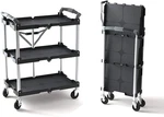 Olympia Tools 85-188 Pack-n-roll Folding Collapsible Service Cart, Black, 50 Lb.. Fixed Price $107.89.