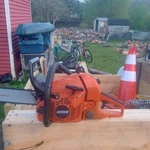 Echo CS-590 Timber Wolf Gas Chainsaw W/ Oregon Bar Brake Hand Guard. Fixed Price $295.00.