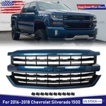 For 2016-2017 18 Chevrolet Silverado 1500 Z71 Style Grille Deep Ocean Blue+black. Fixed Price $199.88.