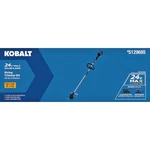 Kobalt 24V 14" Straight Shaft String Trimmer W/battery + Charger Kst 224A-03. Fixed Price $79.99.