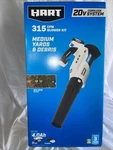 Hart HGBL021VNM 20V Cordless 315 Cfm Turbo Fan Blower W/4.0AH Battery & Charger. Fixed Price $119.99.