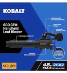 Kobalt Khb 4248-06 Volt Cordless Leaf Blower *tool Only*. Fixed Price $59.99.