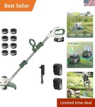 Versatile 3-IN-1 Lawn Mower: Trimmer, Edger & Cutter 120 Mins Non-stop Power. Fixed Price $124.42.