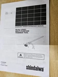 Shindaiwa Operator's Manual, Model: 65001, Multi-purpose Trimmer Tool Nice. Fixed Price $15.56.