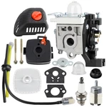 Trimmer Carburetor Air Filter Fuel Line Spark Plug Tune Up Kit For Weed Eater. Fixed Price $44.02.