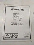 Homelite Illustrated Parts Book List Catalog Manual Trimmer Pbc 3800 4000 18932. Fixed Price $7.33.