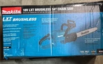 Makita XCU11Z 18V Lxt Lithium-ion Brushless Cordless 14" Chain Saw, Tool Only. Fixed Price $230.00.