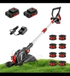 20V 12'' Cordless String Trimmer, Grass Trimmer&edger With 8 Replacement Spoo.... Fixed Price $35.00.