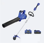 Kobalt 24V Cordless Battery String Trimmer & Leaf Blower Ah +charger. Fixed Price $130.00.