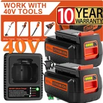 2.0AH For Black Decker Volt Max Lithium Battery / Charger LBXR36 LBX2040. Fixed Price $68.00.