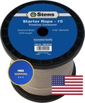 Stens 100' Braid Starter Rope 145-612#5 Diamond, White. Fixed Price $38.20.