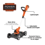 Black+decker Corded Mower Trimmer Kit - MTE912. Fixed Price $124.00.