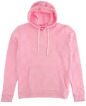 Champion Quilted Hoodie Sweatshirt Brushed Fleece Knit Pullover Unisex Pink Poly. Fixed Price $19.99.