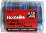 3-PACK Homelite Genuine Oem AC41RL3 Autofeed Dual .065 Replacement Line & Spool. Fixed Price $28.34.