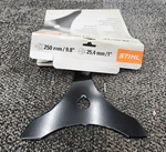 Stihl 4112-713-4100 Brushcut Knife Blade, Steel Triple 250MM Od. Fixed Price $40.00.
