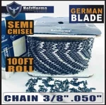 Holzfforma 100FT Roll 3/8 .050'' Semi Chisel Saw Chain 40 Sets Connecting Link. Fixed Price $275.00.